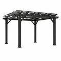Pérgola de Aluminio para Exterior en Negro