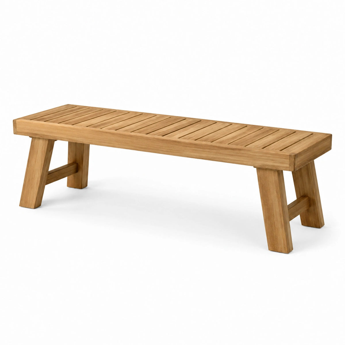 Banco de madera de teca para exterior 180x35x45 cm