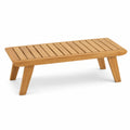 Banco de madera de teca 120x40x35 cm