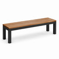 Banco de Madera de Acacia y Estructura de Metal 180x40x45 cm