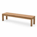 Banco de madera de teca para exterior e interior