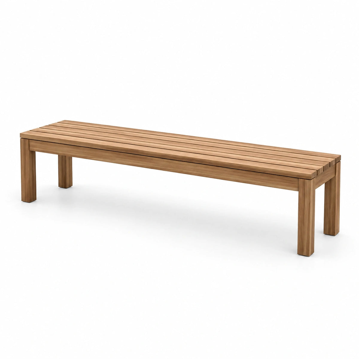Banco de madera de teca para exterior e interior